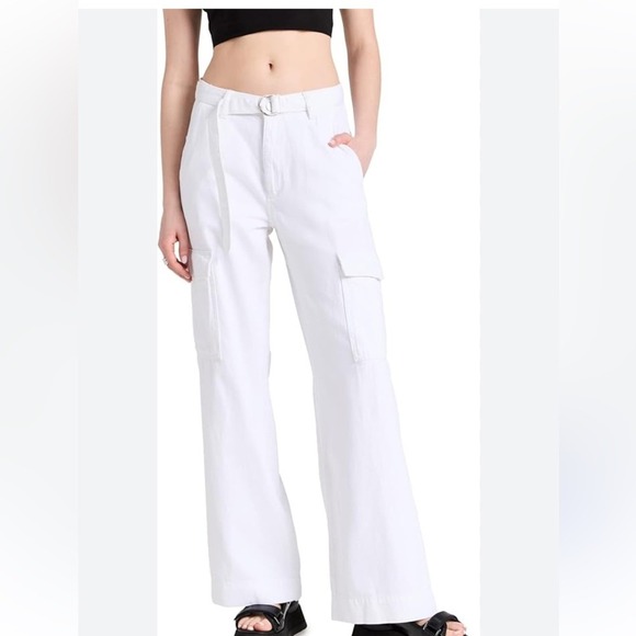 DL1961 NWOT SZ 26 white Zoie relaxed fit vintage cargo wide...